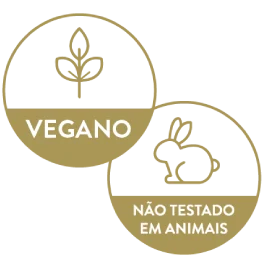 Vegano e não testado em animais